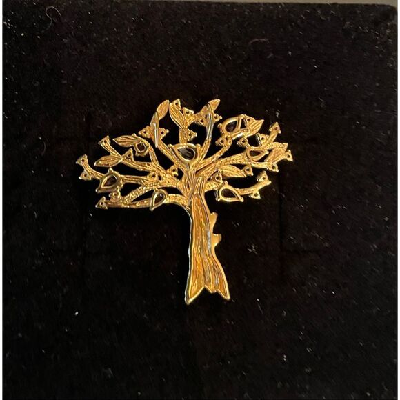 Tree of Life Pendant with Multicolor Gemstones – Amethyst, Citrine, Blue & Green - Picture 3 of 6